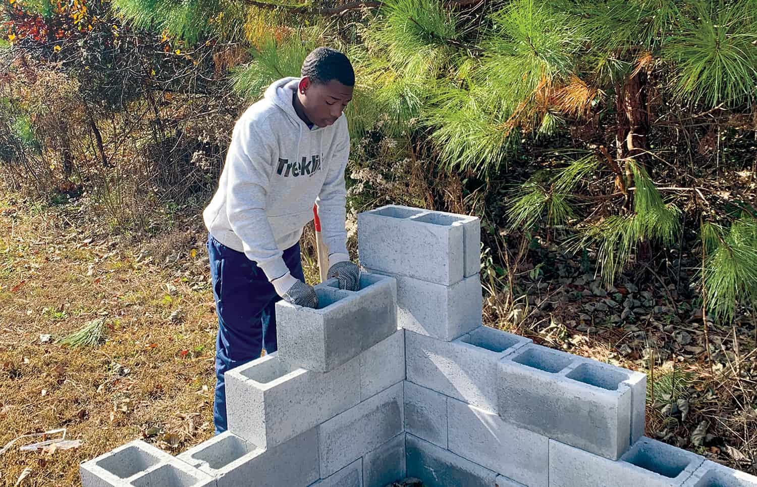 Evolving for the Future | Miles Lee Working with Cinder Blocks