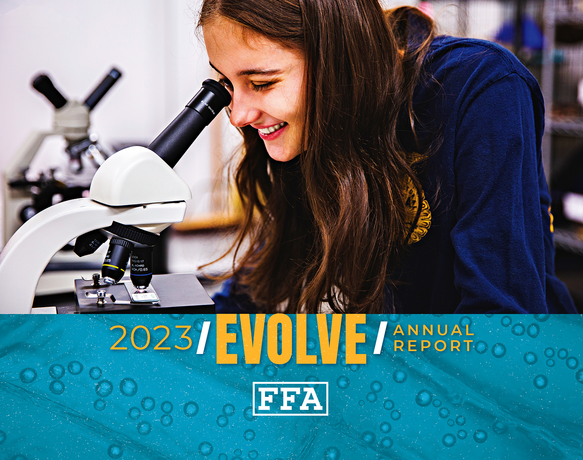 Five FFA Members | Evolve/Engage/Empower | 2022 Annual Report Hero Image