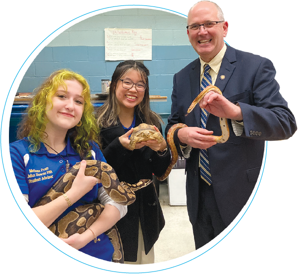 Scott Stump with snake